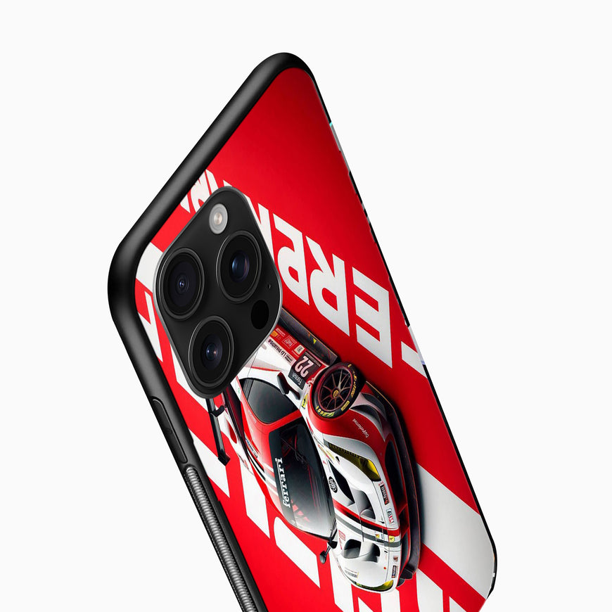 Ferrari Racing Car mobile cover