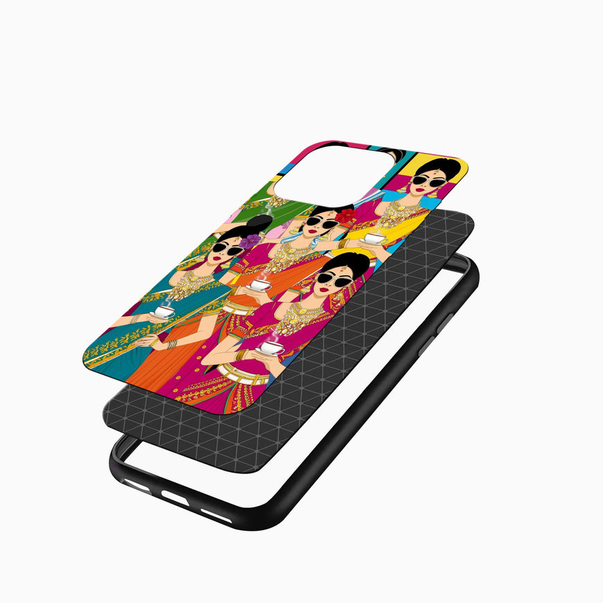 Desi Diva Tea Party iPhone cover