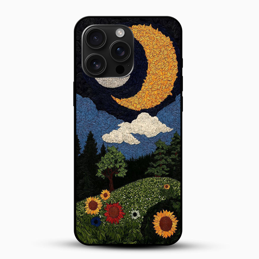 Starry Night Meadow Mobile Cover