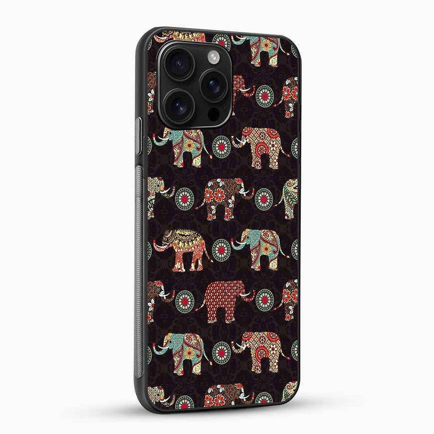 Ethnic Elephant Pattern Mobile Cover