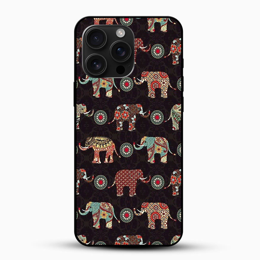 Ethnic Elephant Pattern Mobile Cover