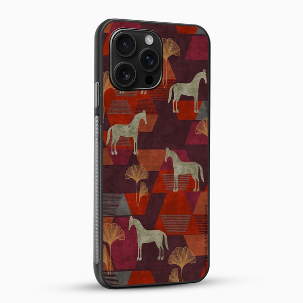 Vintage Horse Pattern Mobile Cover