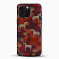Vintage Horse Pattern Mobile Cover