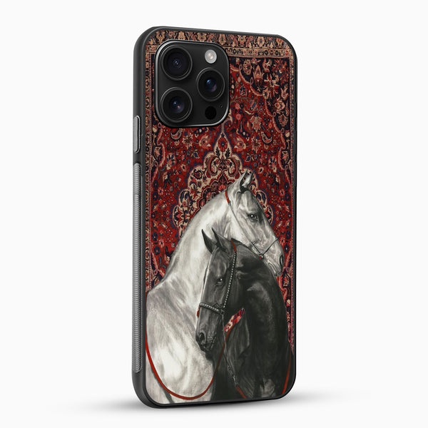 Royal Horses Phone Case – Persian Carpet Art Edition