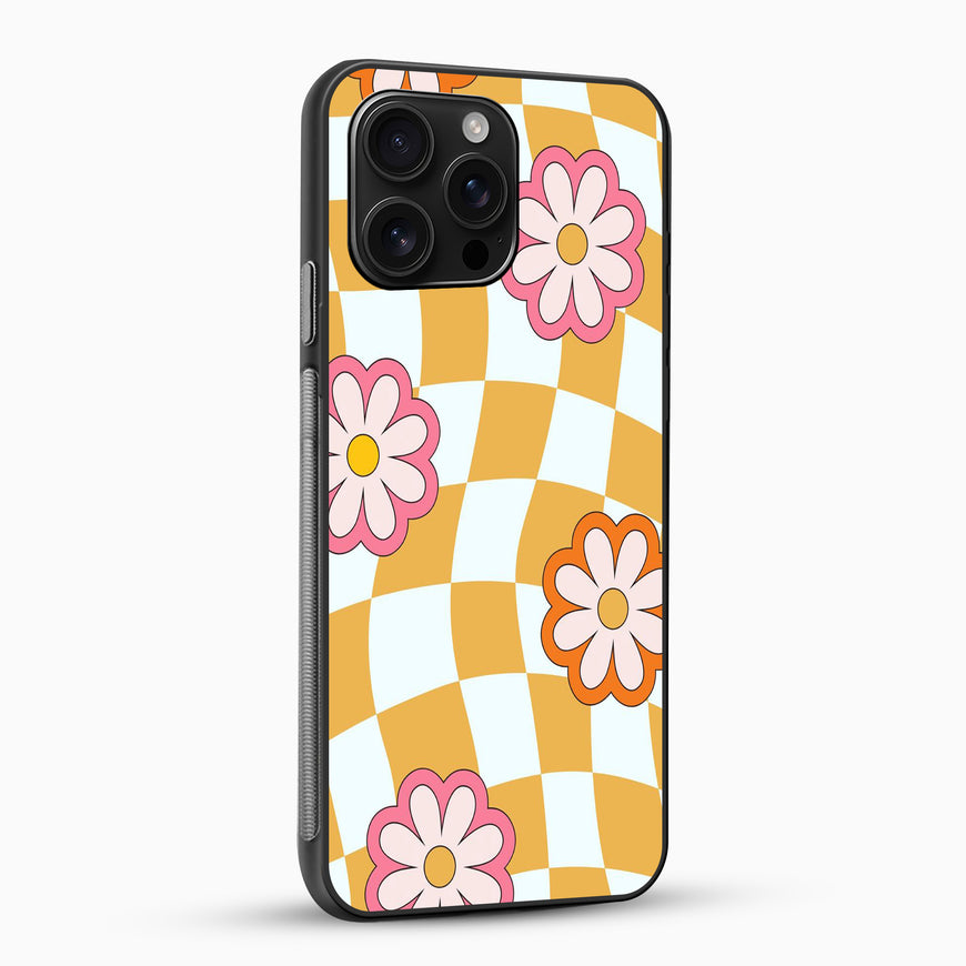 Wavy Checkerboard Style Phone Case