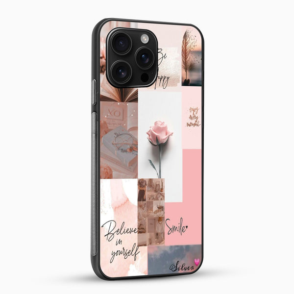 Pink Rose Collage Phone Case