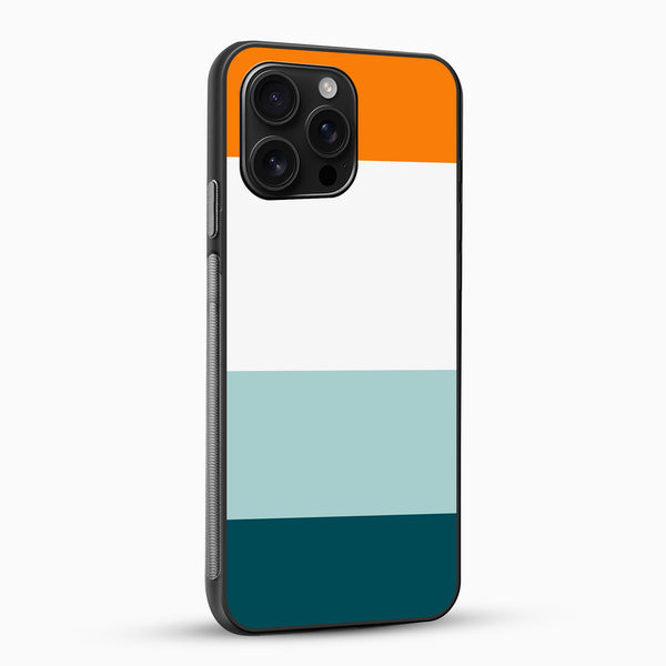 Tricolor Block Pattern Phone Case