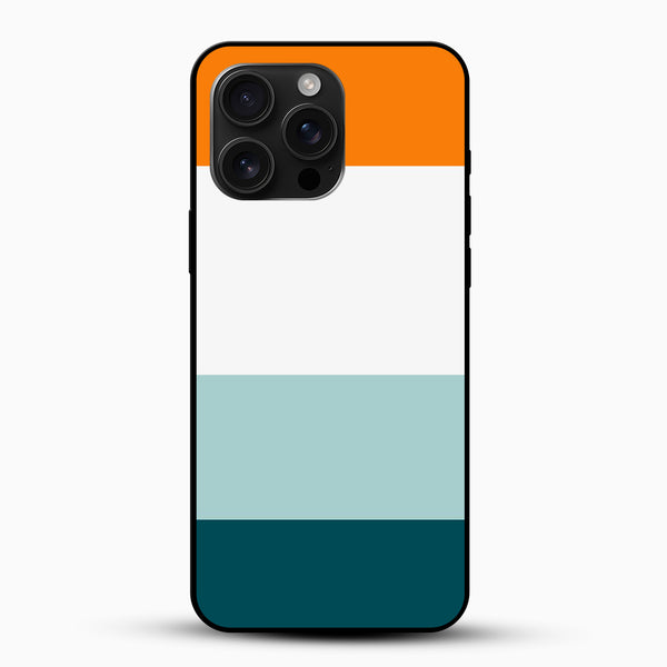 Tricolor Block Pattern Phone Case