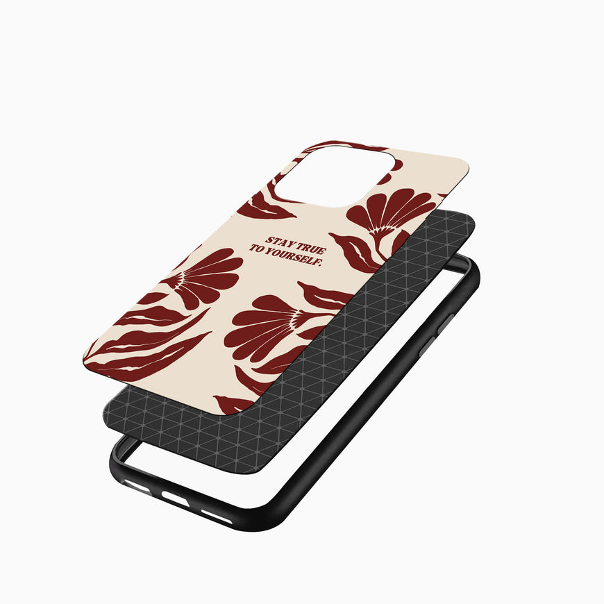 Floral Quote iPhone cover