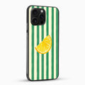 Lemon Slice Green Striped Phone Case