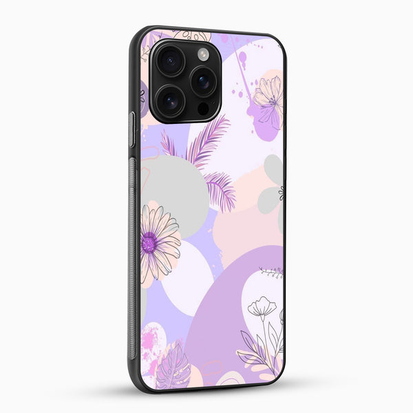 Phone case with floral design on a white background