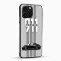 Phone case with Porsche 911 design on a white background