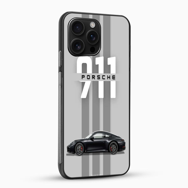 Phone case with Porsche 911 design on a white background