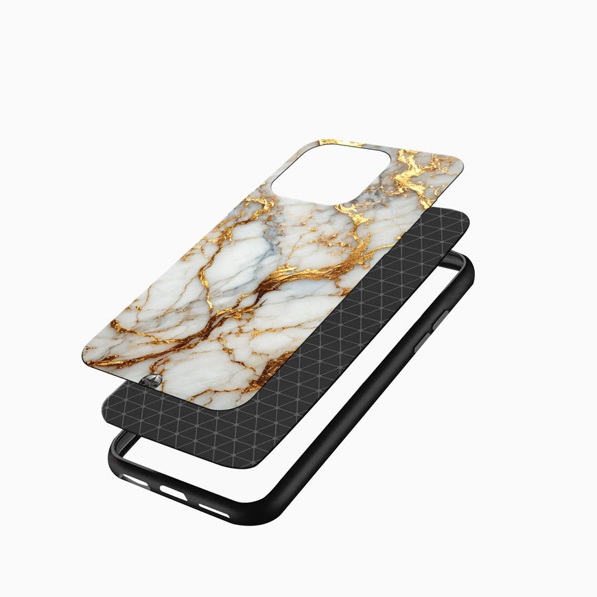 Marble with Gold Veins iPhone cover
