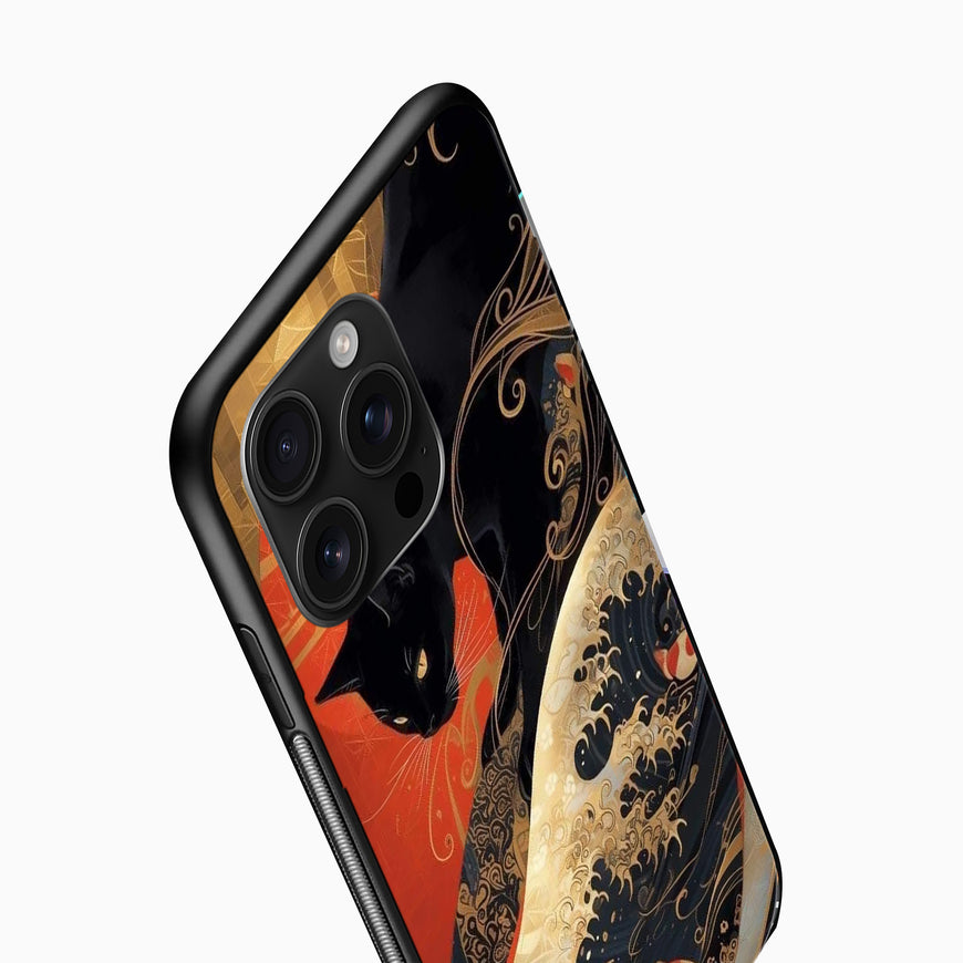 Black Cat Art mobile cover