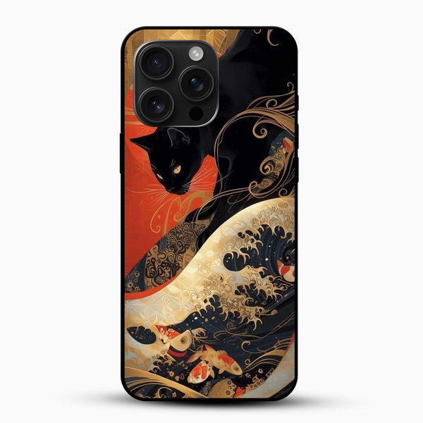Black Cat Art Phone Case