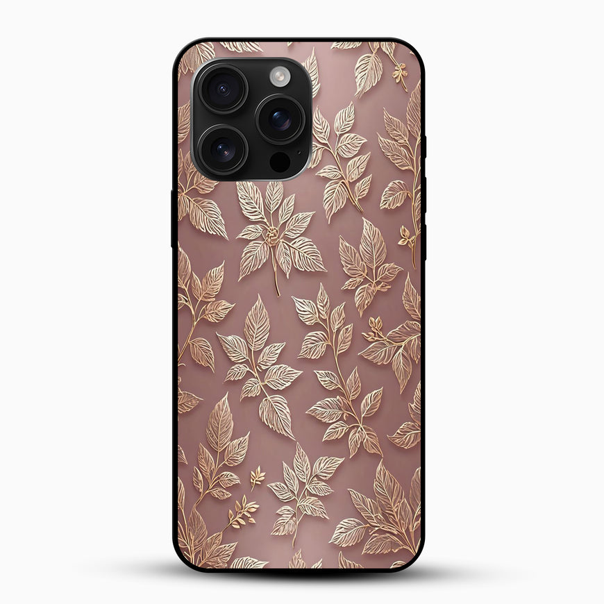 Rose Gold Leaf Phone Case