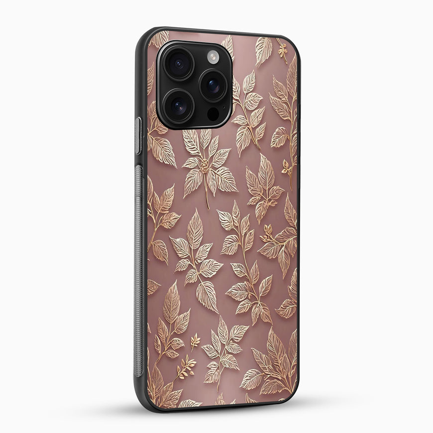 Rose Gold Leaf Phone Case