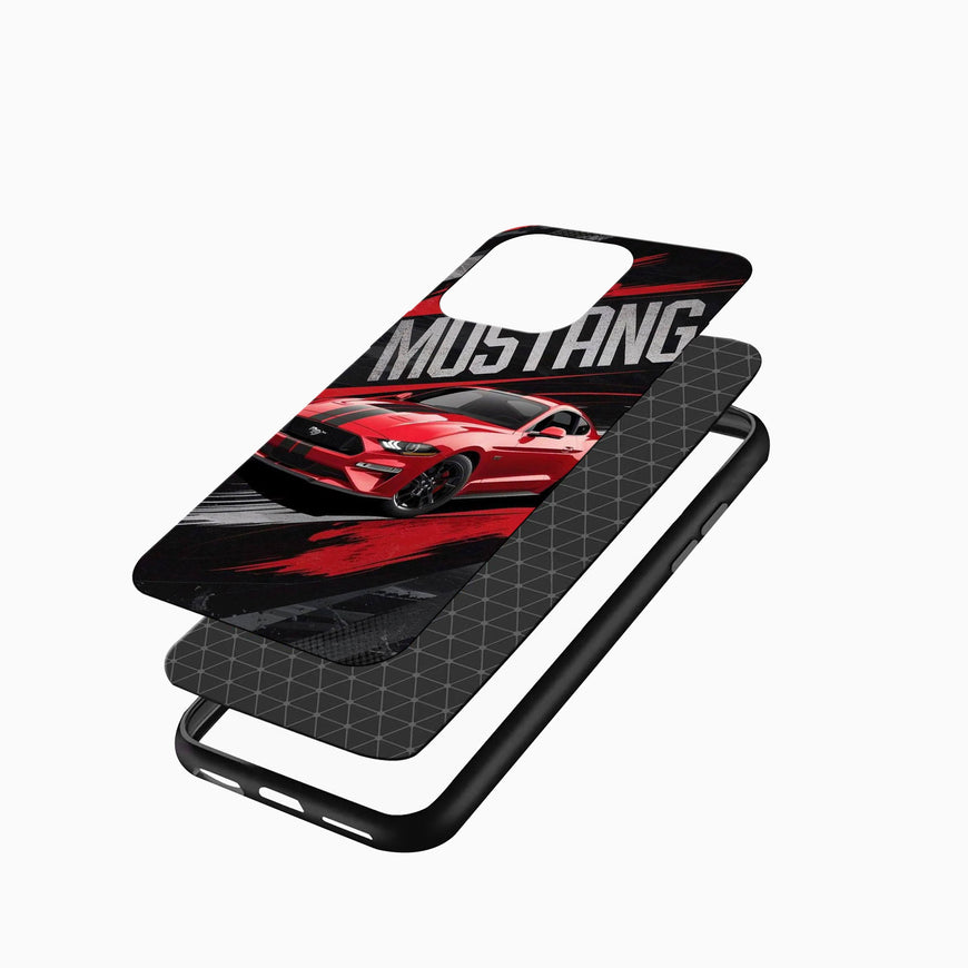 Red Mustang GT Racing iPhone cover