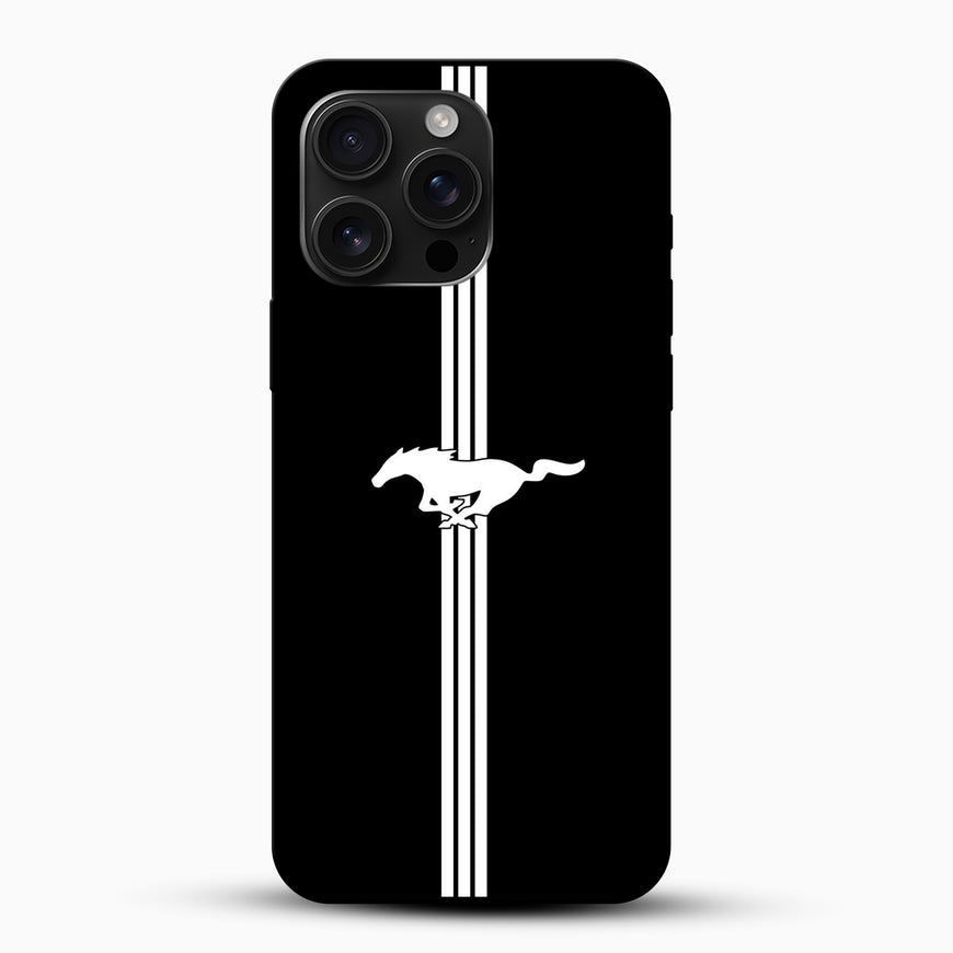 Black Mustang Phone Case