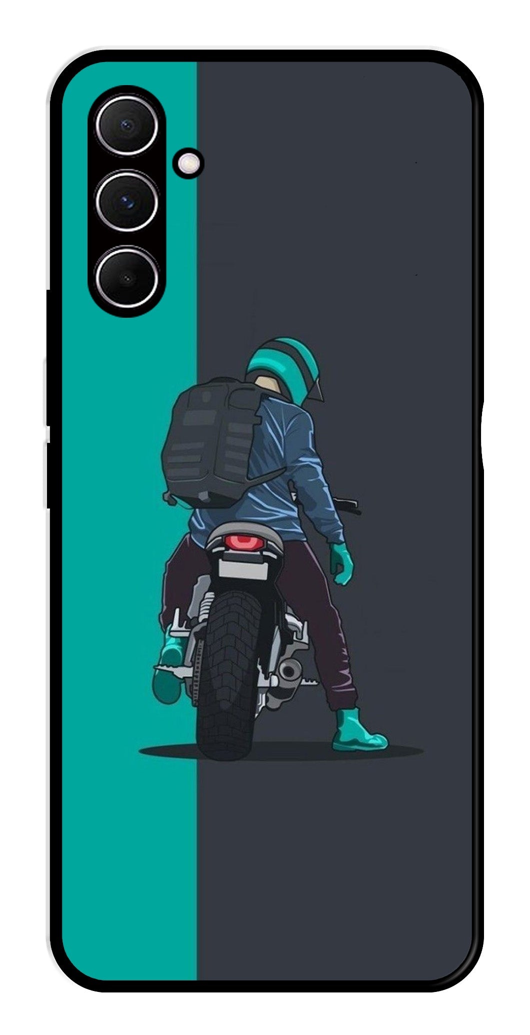 Bike Lover Metal Mobile Case for Samsung Galaxy A55 5G   (Design No -05)