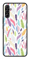 Colorful Feathers Metal Mobile Case for Samsung Galaxy A35 5G   (Design No -06)