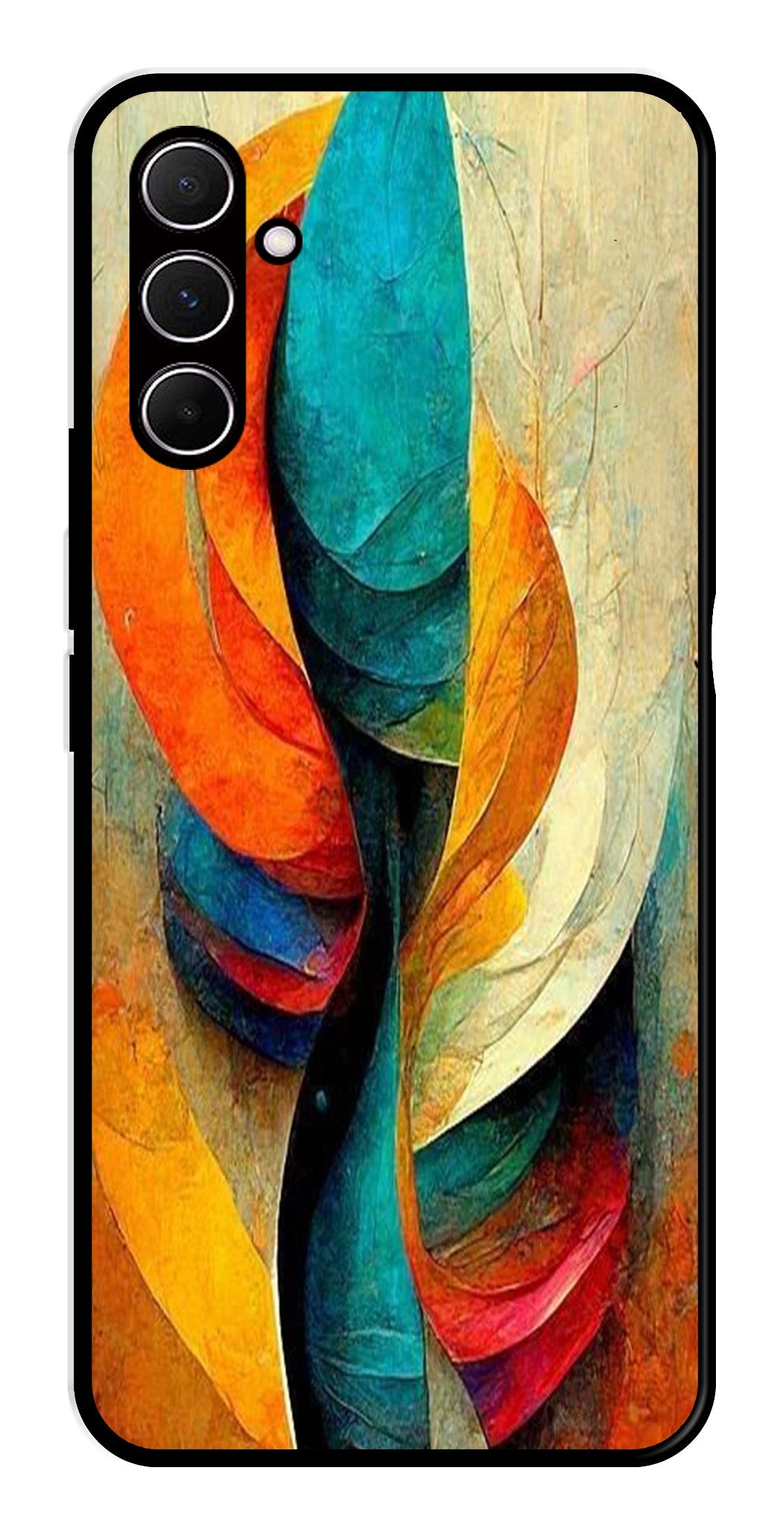 Modern Art Metal Mobile Case for Samsung Galaxy A55 5G   (Design No -11)