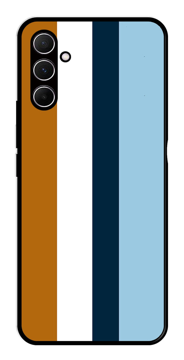MultiColor Pattern Metal Mobile Case for Samsung Galaxy A35 5G   (Design No -17)