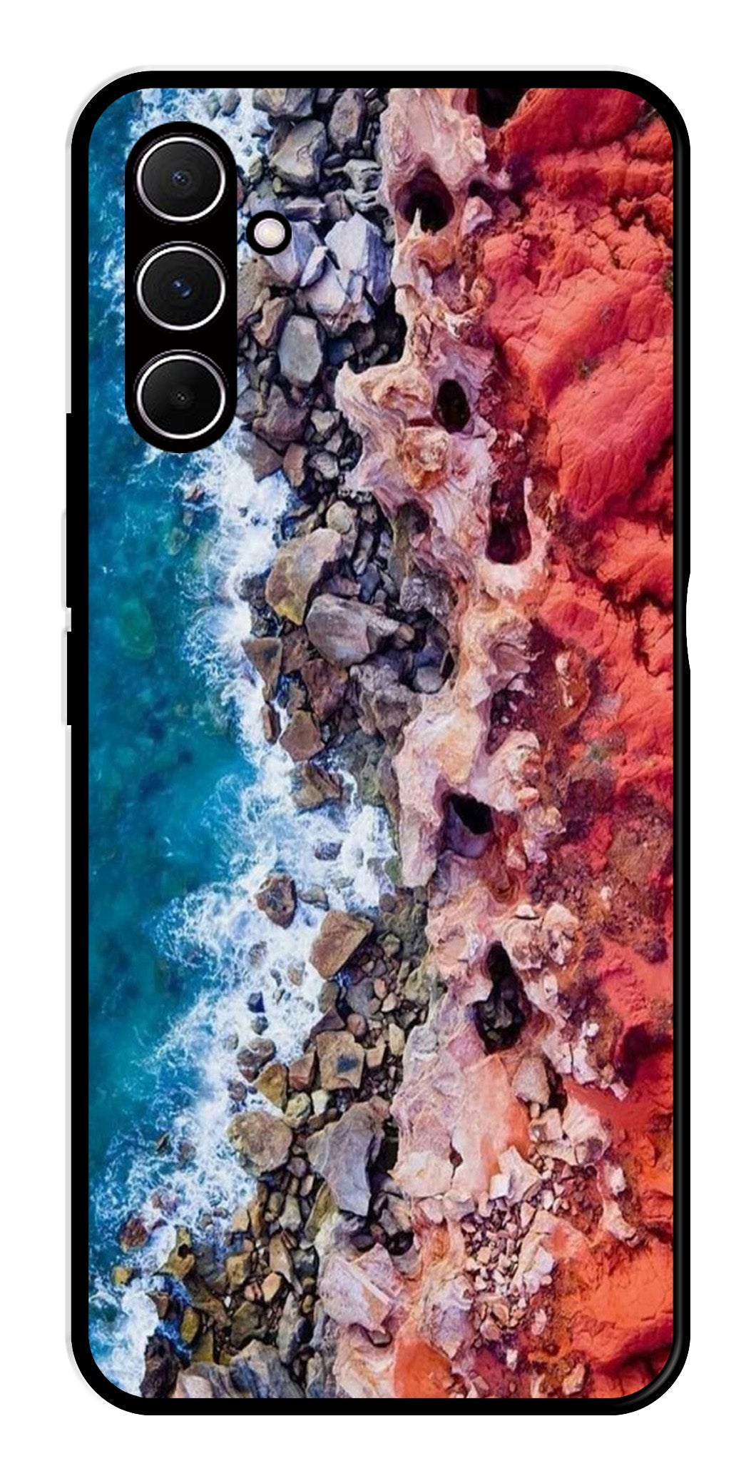 Sea Shore Metal Mobile Case for Samsung Galaxy A55 5G   (Design No -18)