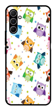Owls Pattern Metal Mobile Case for Samsung Galaxy A55 5G