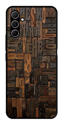 Alphabets Metal Mobile Case for Samsung Galaxy A55 5G