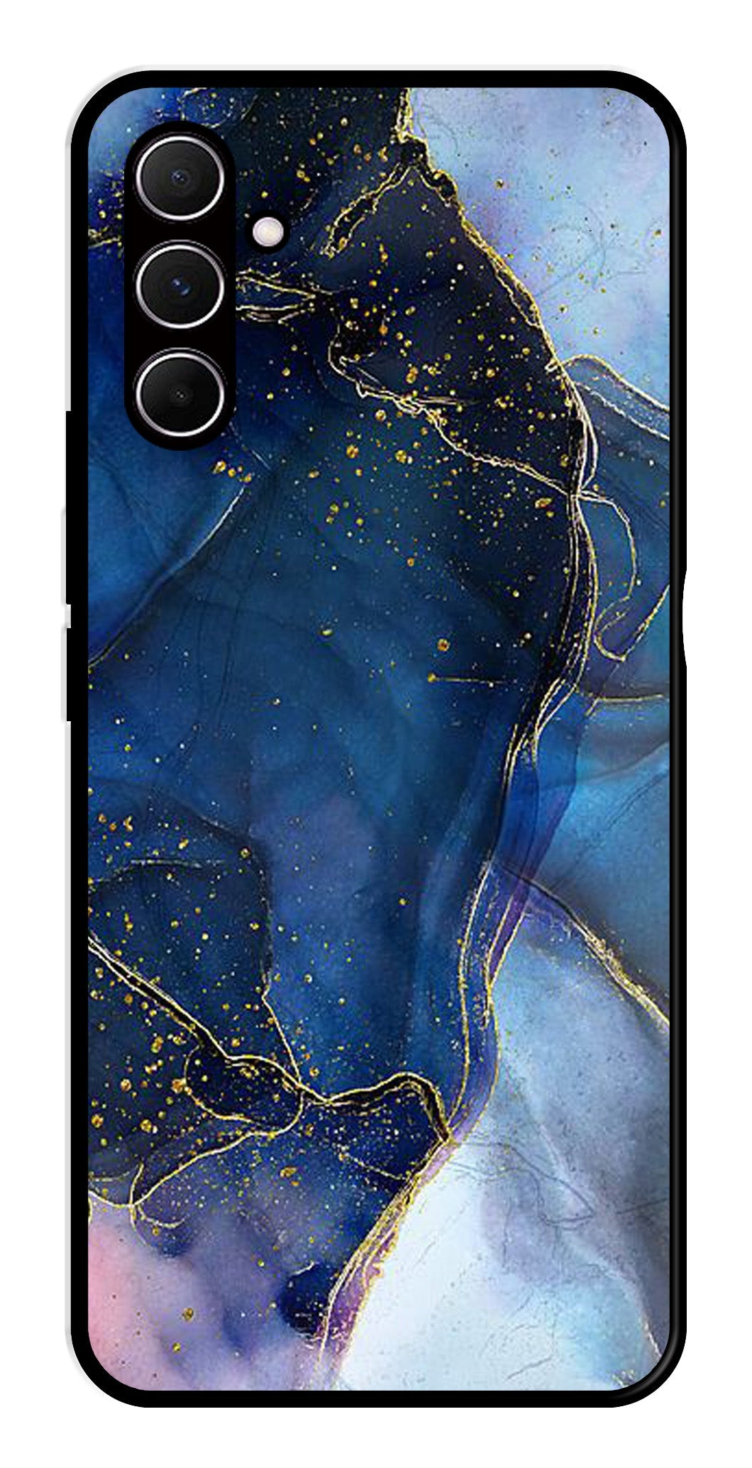 Blue Marble Metal Mobile Case for Samsung Galaxy A55 5G   (Design No -34)