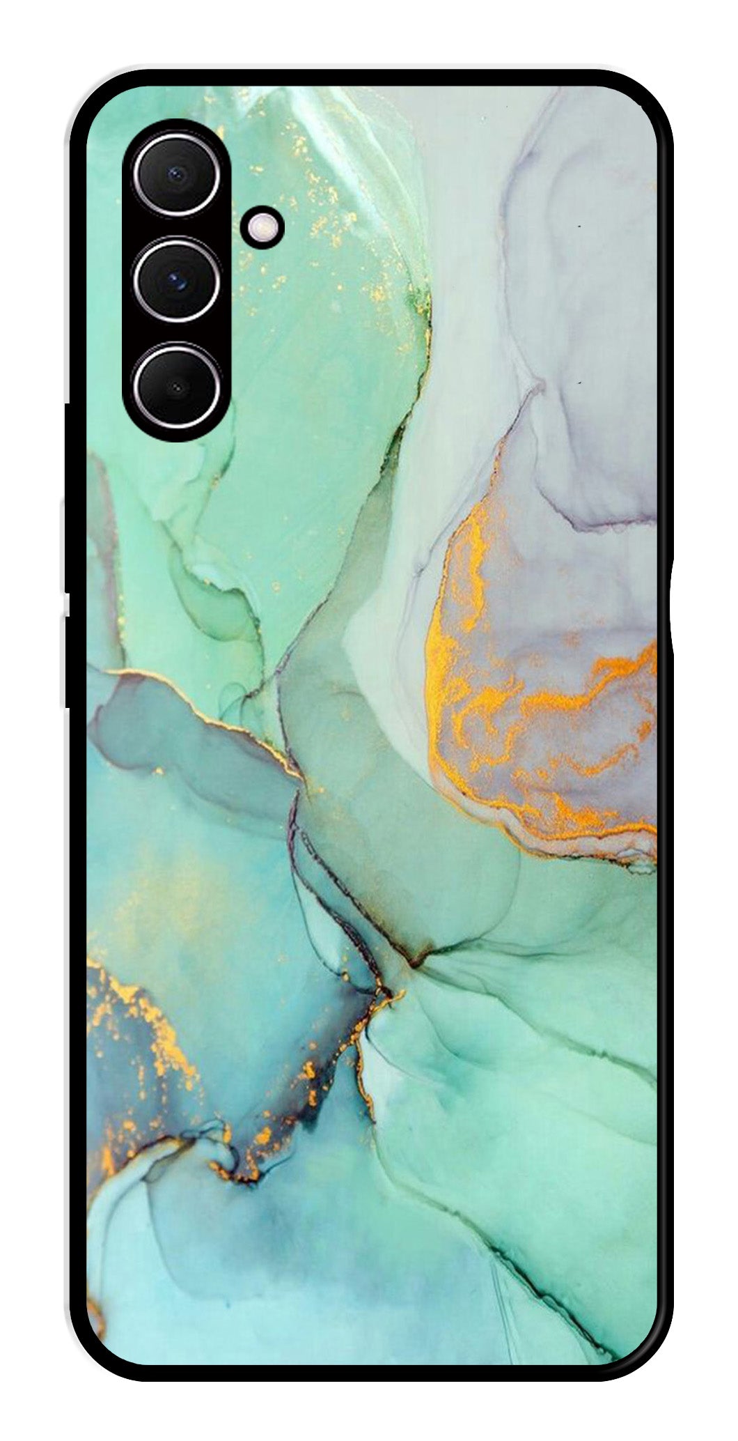Marble Design Metal Mobile Case for Samsung Galaxy A55 5G   (Design No -46)