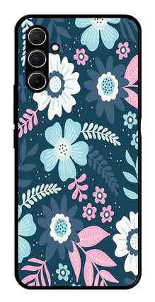 Flower Leaves Design Metal Mobile Case for Samsung Galaxy A55 5G