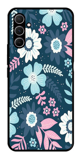 Flower Leaves Design Metal Mobile Case for Samsung Galaxy A55 5G   (Design No -50)