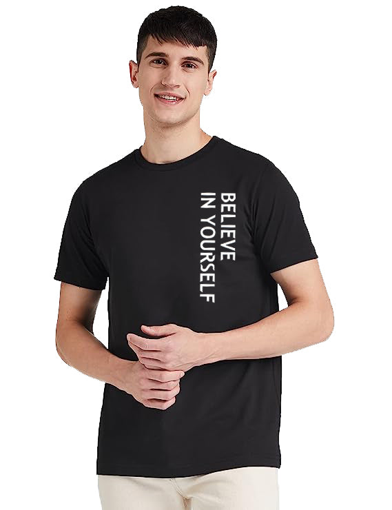 TheStyleO Cotton Half Sleeve Believe In Yourself  Tees| T-Shirt