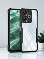 Shockproof Transparent Back Cover - Rugged Black Edges