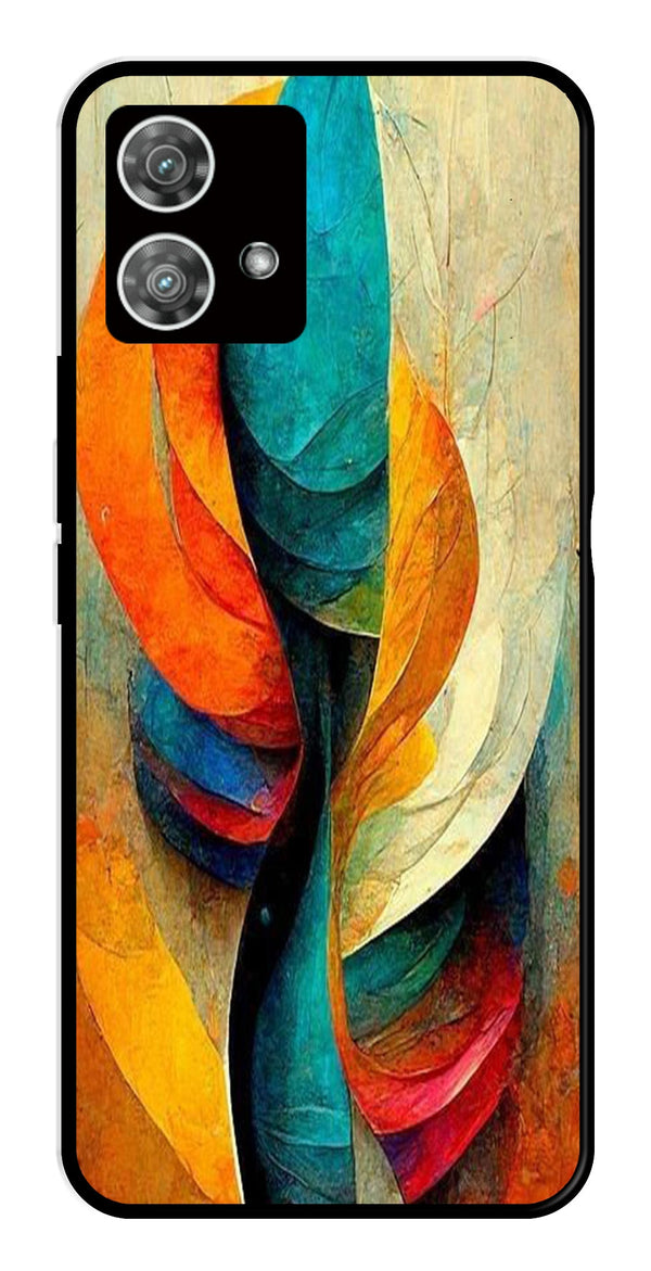 Modern Art Metal Mobile Case for Moto Edge 40 5G   (Design No -11)