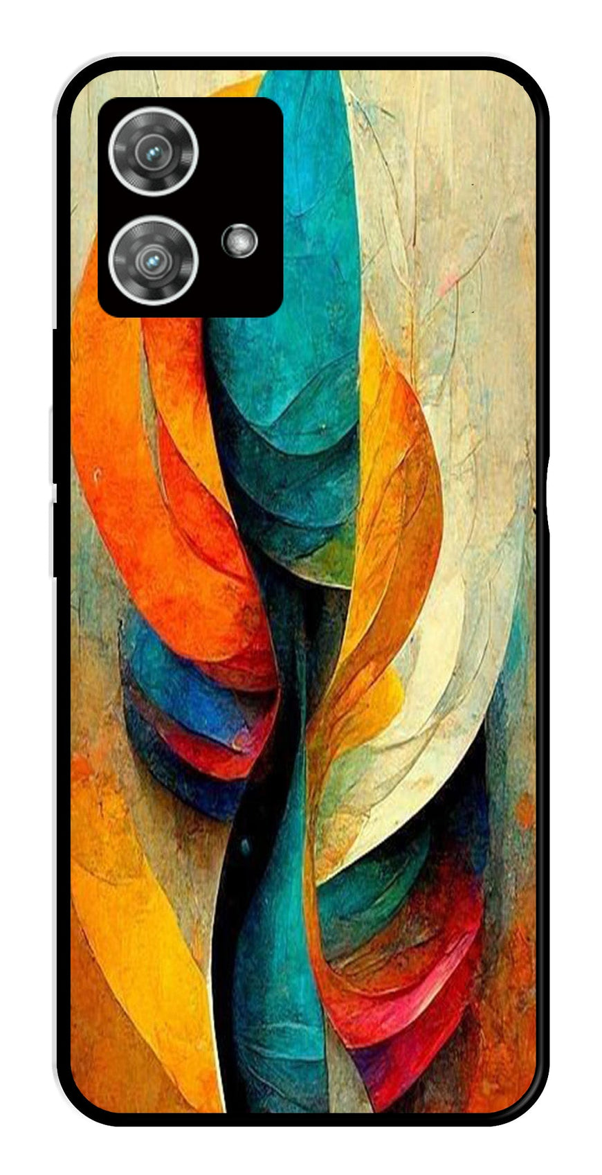 Modern Art Metal Mobile Case for Moto Edge 40 5G   (Design No -11)