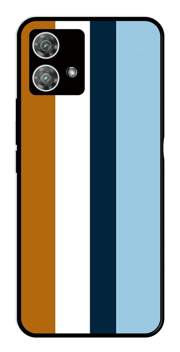 MultiColor Pattern Metal Mobile Case for Moto Edge 40 5G   (Design No -17)