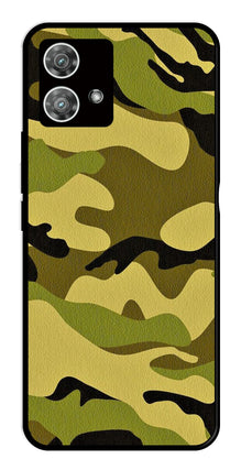 Army Pattern Metal Mobile Case for Moto Edge 40 5G