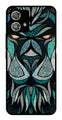 Lion Pattern Metal Mobile Case for Moto Edge 40 5G   (Design No -40)