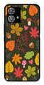 Leaves Design Metal Mobile Case for Moto Edge 40 5G   (Design No -51)