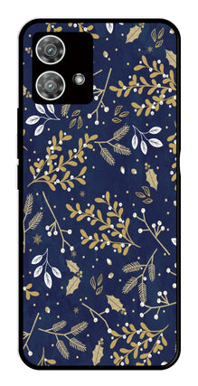 Floral Pattern  Metal Mobile Case for Moto Edge 40 5G