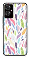 Colorful Feathers Metal Mobile Case for Oppo F25 Pro 5G   (Design No -06)