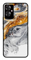 Marble Pattern Metal Mobile Case for Oppo F25 Pro 5G   (Design No -36)