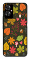 Leaves Design Metal Mobile Case for Oppo F25 Pro 5G   (Design No -51)
