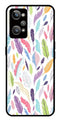 Colorful Feathers Metal Mobile Case for Realme GT Neo 2   (Design No -06)