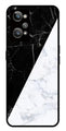 Black White Marble Design Metal Mobile Case for Realme GT 2   (Design No -09)