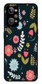 Floral Pattern2 Metal Mobile Case for Realme GT 2   (Design No -12)